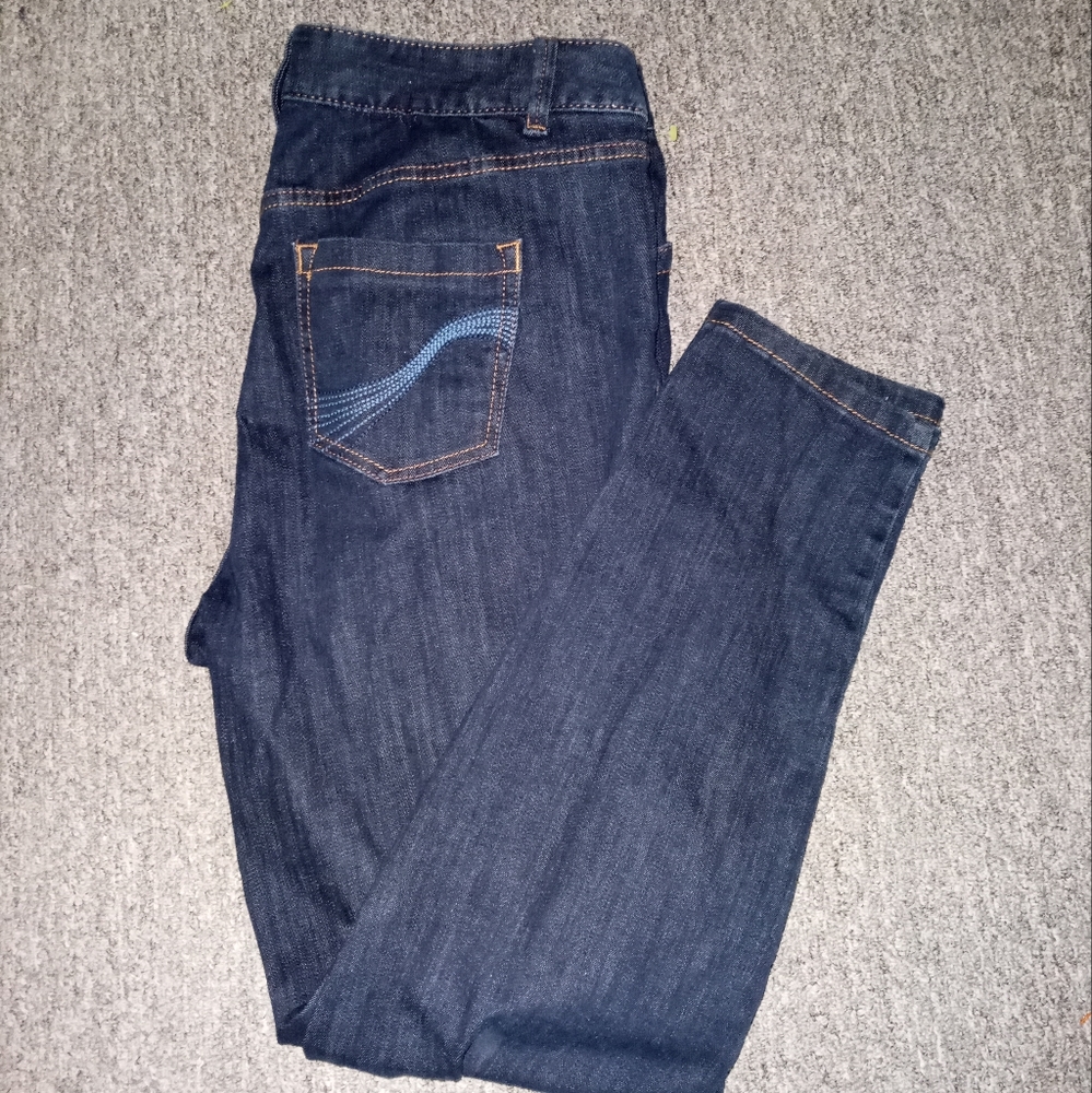 Lane Bryant dark wash denim jeans plus size 16